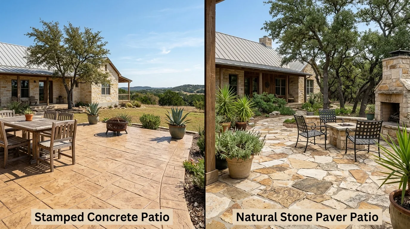 Concrete Patio vs. Stamped Concrete: Which is Right for Your Sansom Park Home?