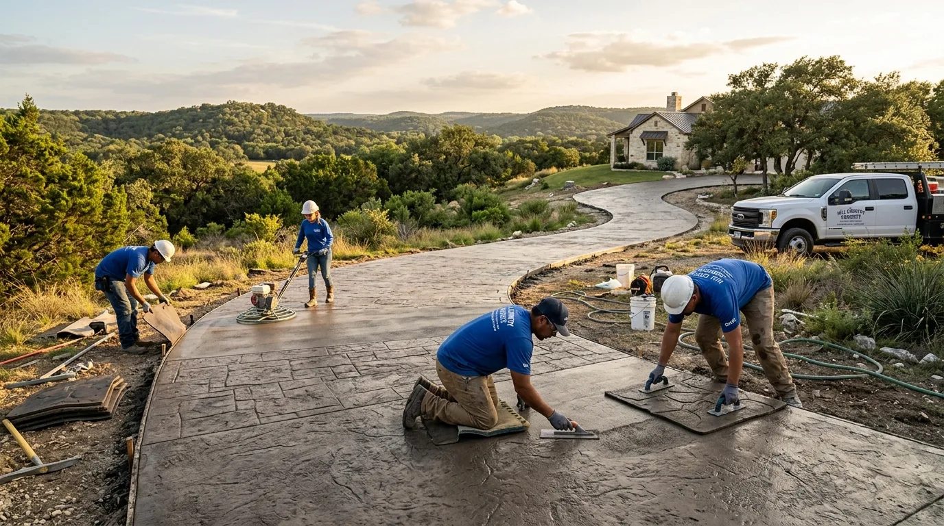 Professional concrete services in Sansom Park, Texas